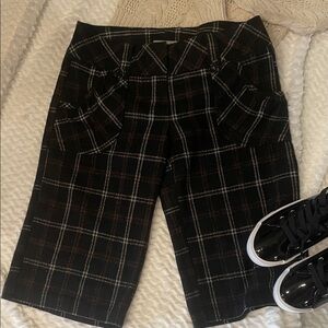 Plaid Black and White Shorts Delia’s